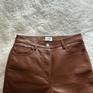 Brand new Aritzia Wilfred leather pants